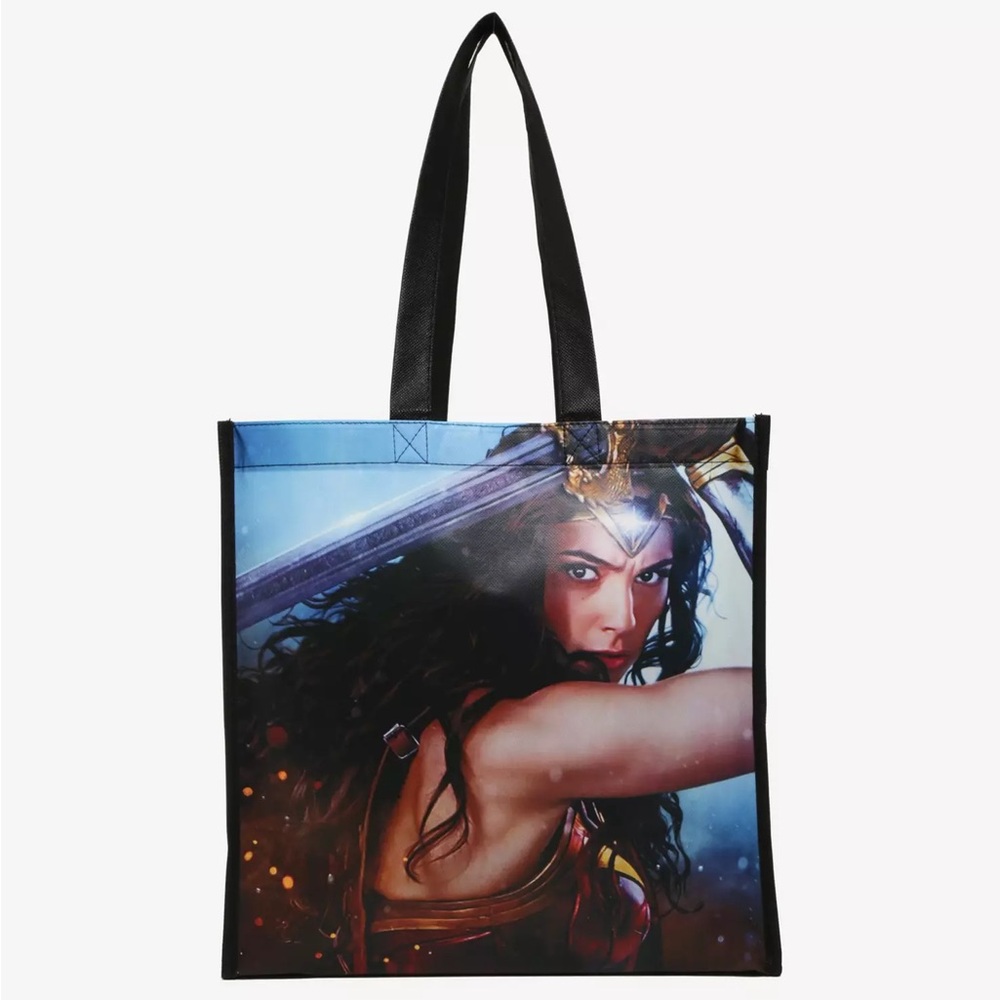 DC COMICS WONDER WOMAN REUSABLE TOTE BAG! Superhero Movie Gift Grocery Shopping